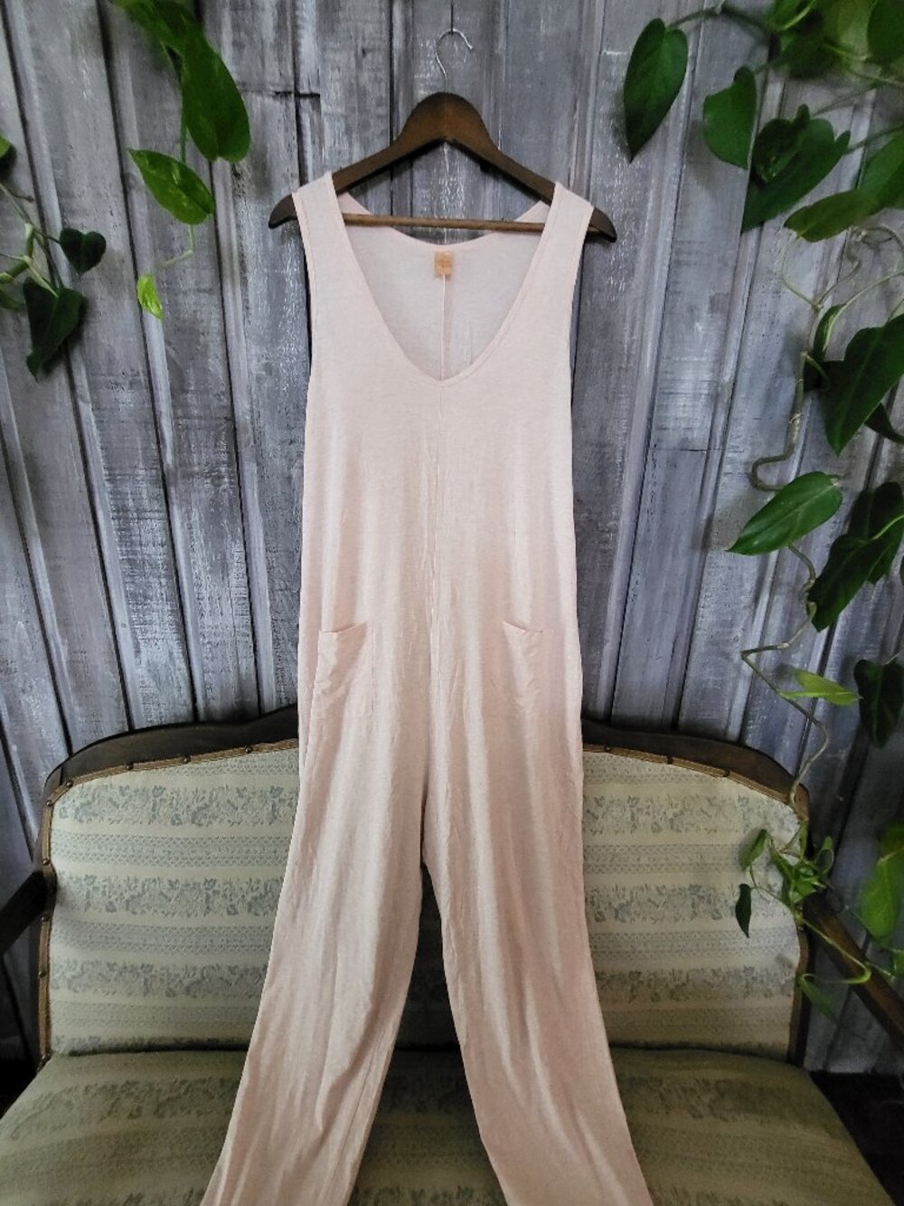 Smash & Tess Overall Light Pink One Piece Jumpsuit